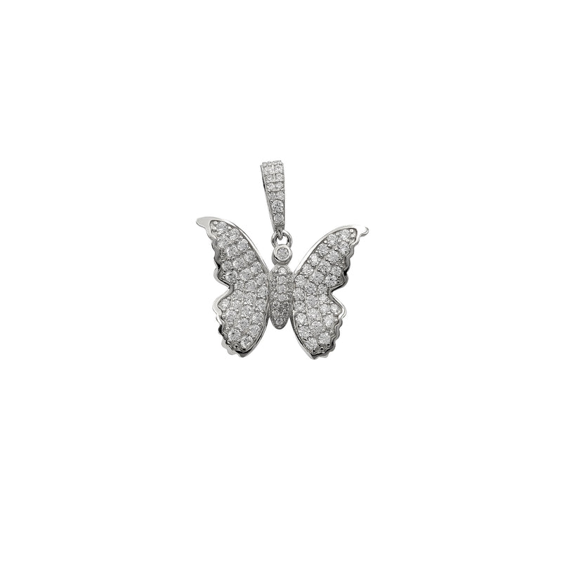 Zirconia Butterfly Pendant (Silver)