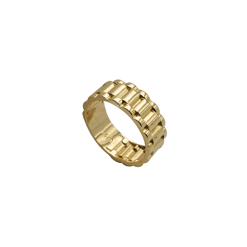 Presidential Watch Band Ring (14K)