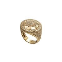 Iced-Out Roulette Signet Ring (14K)
