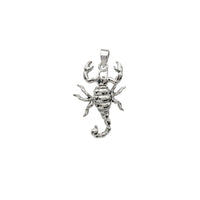 3-D Antique Finish Motion Scorpion Pendant (Silver)