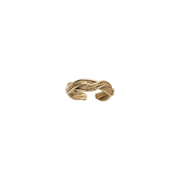 Rope Textured Twist Toe Ring (14K)