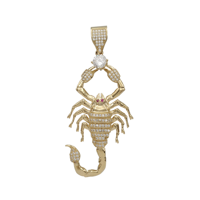 Iced-Out Scorpion Pendant (14K)