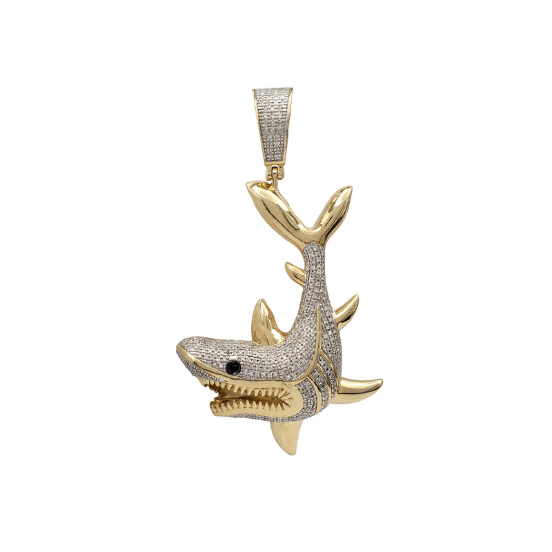 Tasos Papadopoulos - Shark Necklace Pendant with diamonds 3D print model