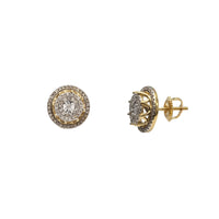 Diamond King Crown Stud Earrings (10K)