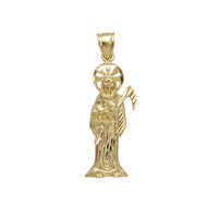 Diamond-Cuts Santa Muerte Pendant (14K)