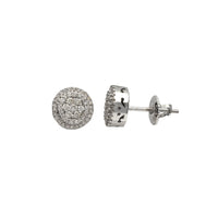 Diamond Round Stud Earrings (14K)