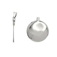 Glossy Circle of Life Round Urn Pendant (Silver)