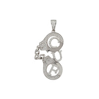 Zirconia Handcuffs Pendant (Silver)