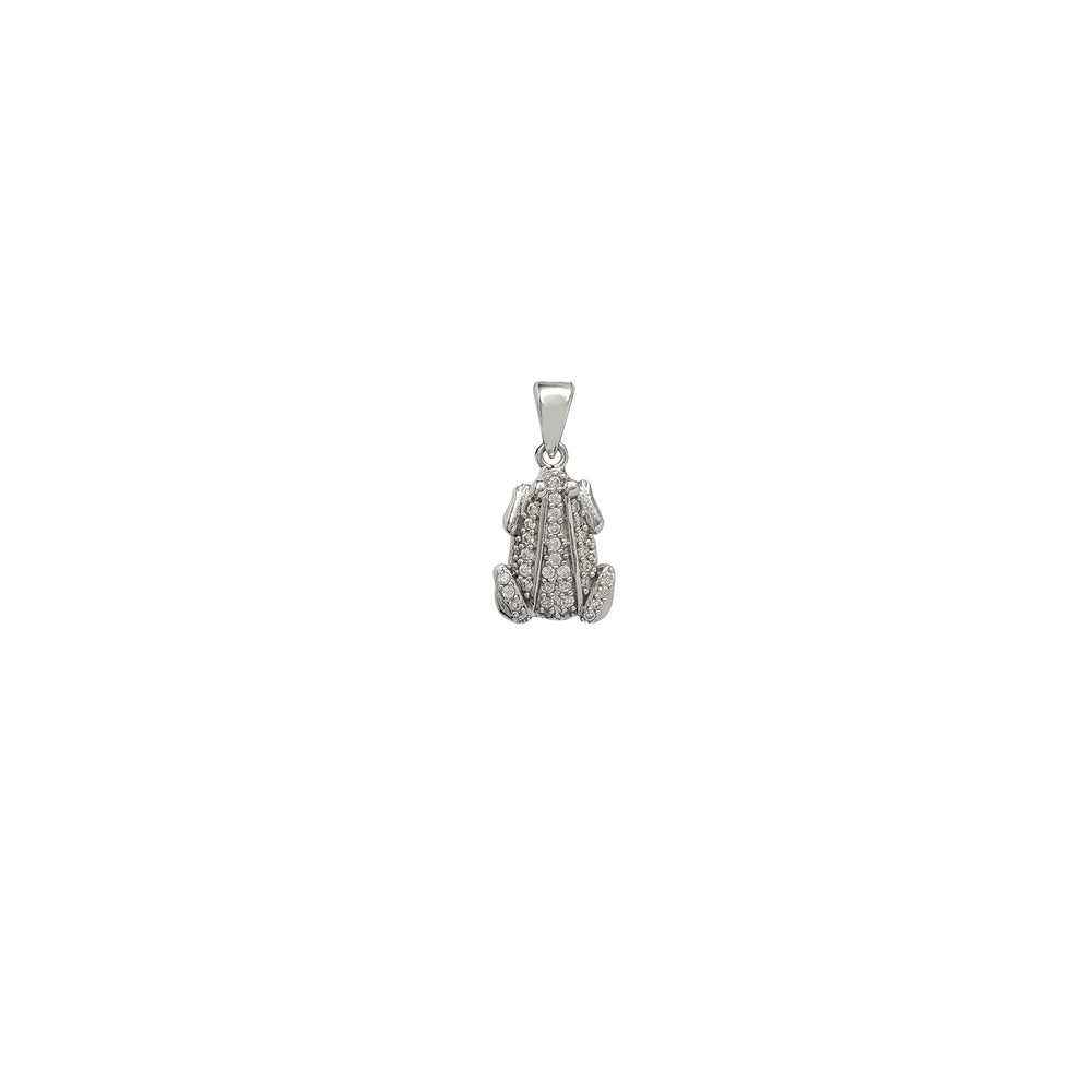 Stoneset Toad Pendant (Silver)