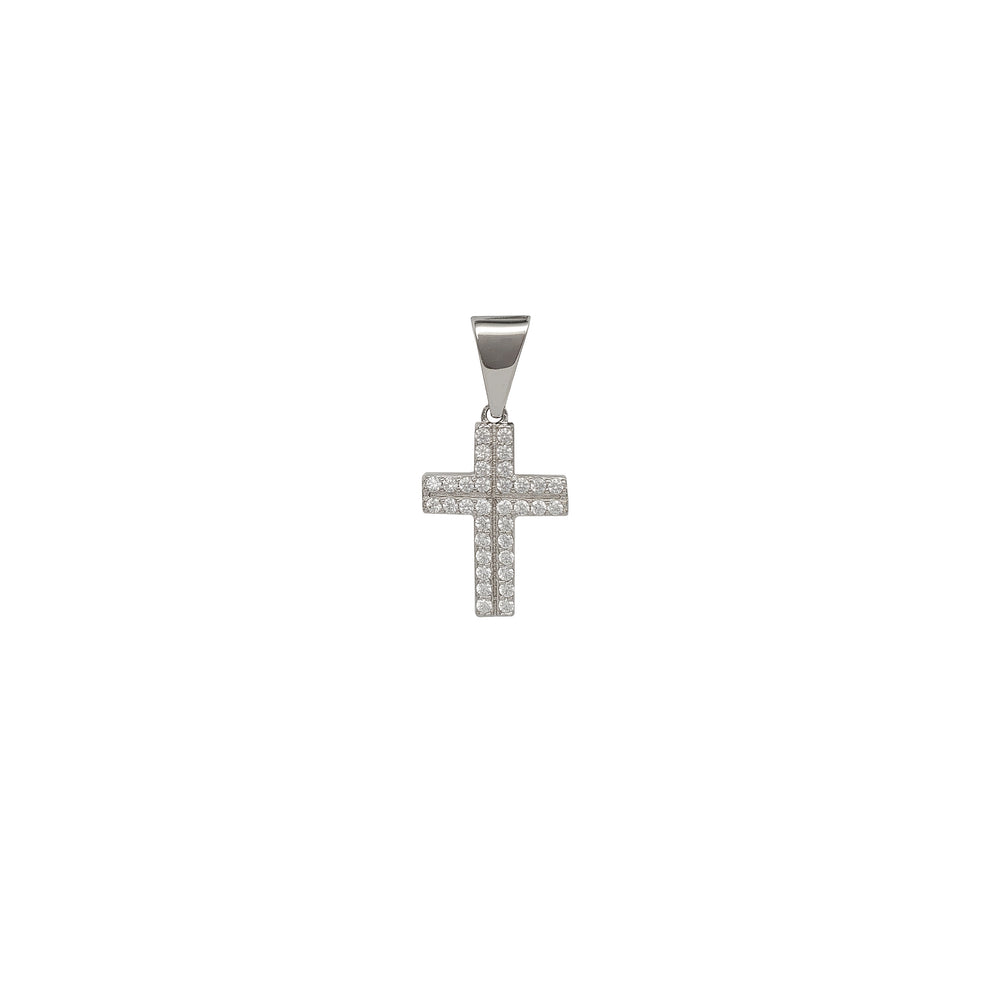Zirconia Cross Pendant (Silver)