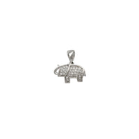 Icy Elephant Pendant (Silver)