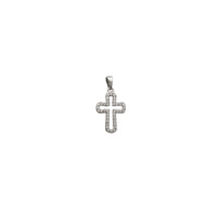 Zirconia Silhouette Cross Pendant (Silver)