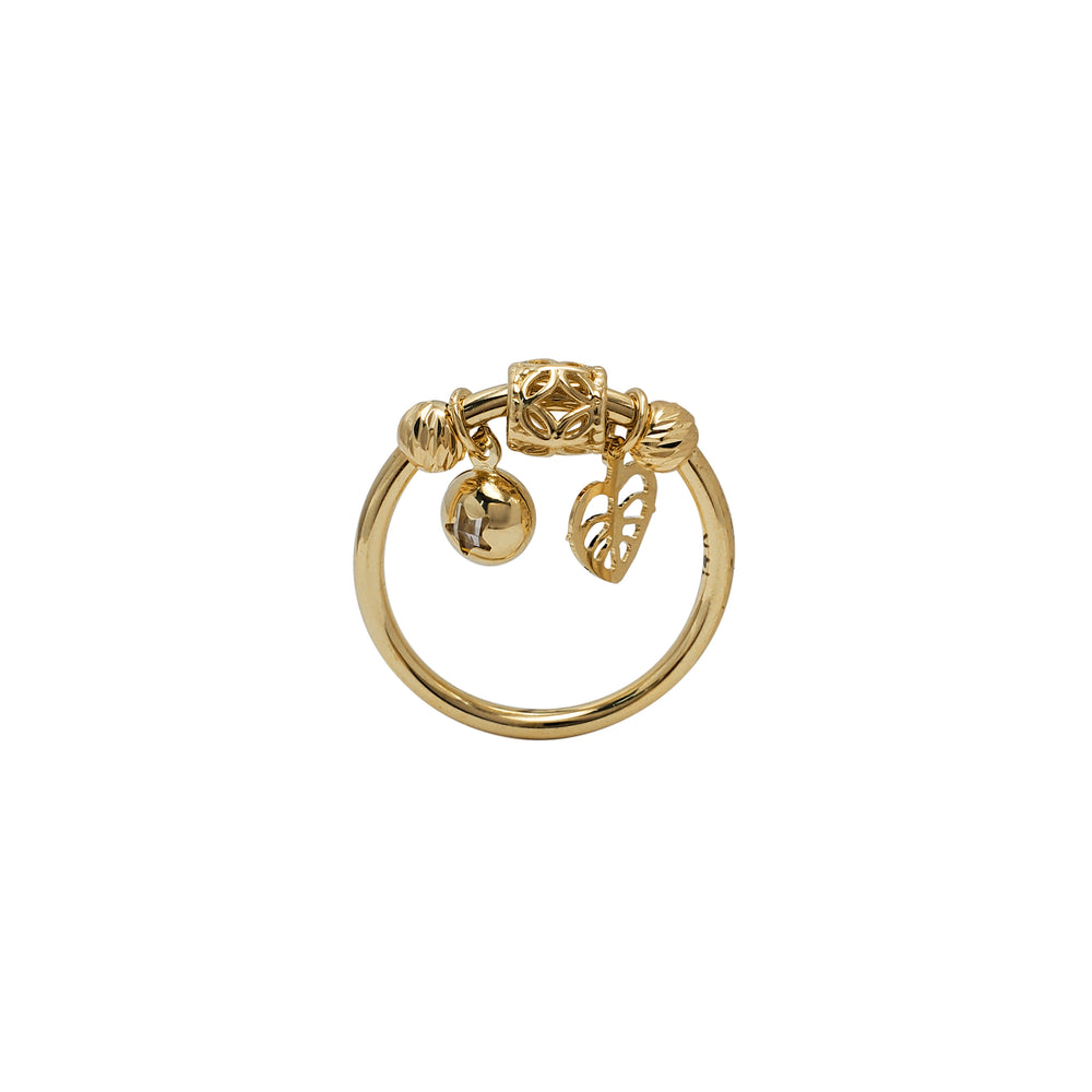 Dangling Charms Ring (14K)