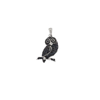 Black Onyx Owl Pendant (Silver)