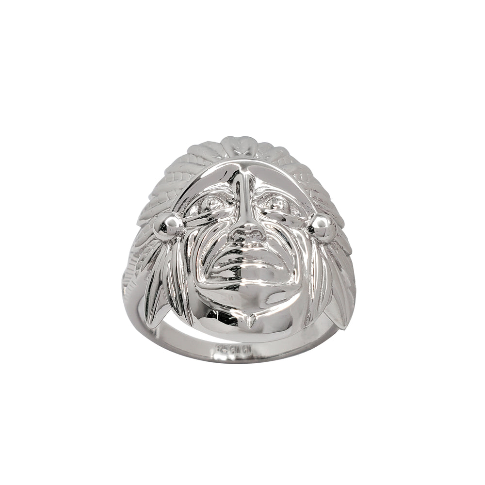 Indian Head Chief Ring (Silver)