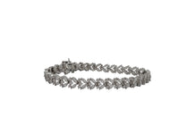 Iced-Out Cluster Forest CZ Bracelet (Silver)