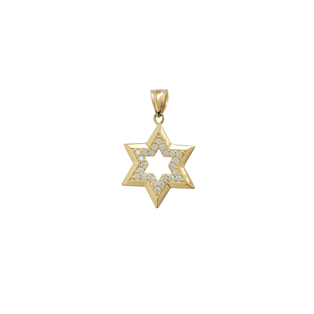 Zirconia Star of David Pendant (14K)