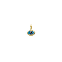 Yellow Gold Blue Evil Eye Pendant (14K)