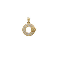 Icy Hoop Crown Pendant (14K)