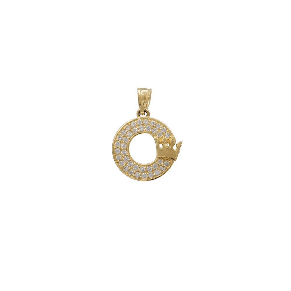Icy Hoop Crown Pendant (14K)