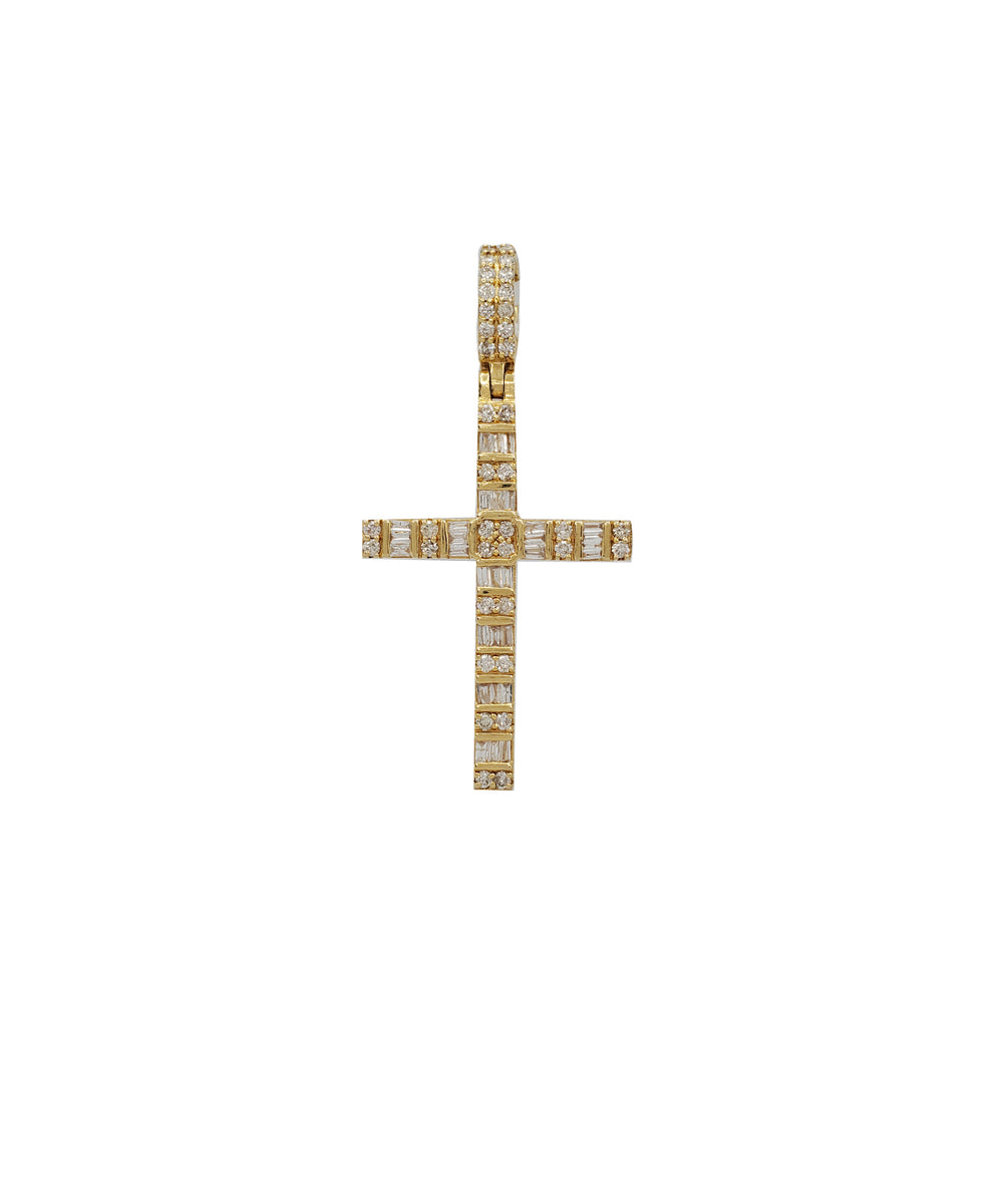 Diamond Cross Pendant (14K)