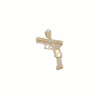 Pistol with Extended Magazine Pendant (14K)