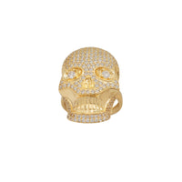 Iced-Out Skull Head Ring (14K)