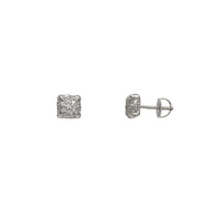 Zirconia Cluster Claws Prong Stud Earrings (Volafotsy)