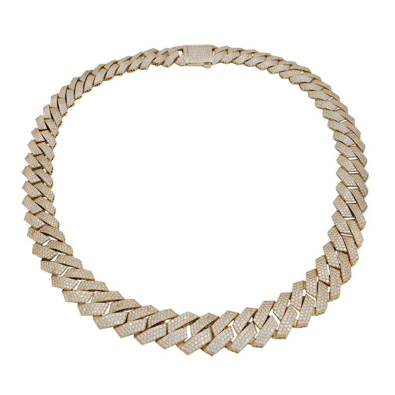 Iced Out Monaco Necklace (14K)