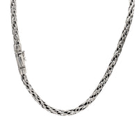 Antik finish vetekedja halsband (silver)