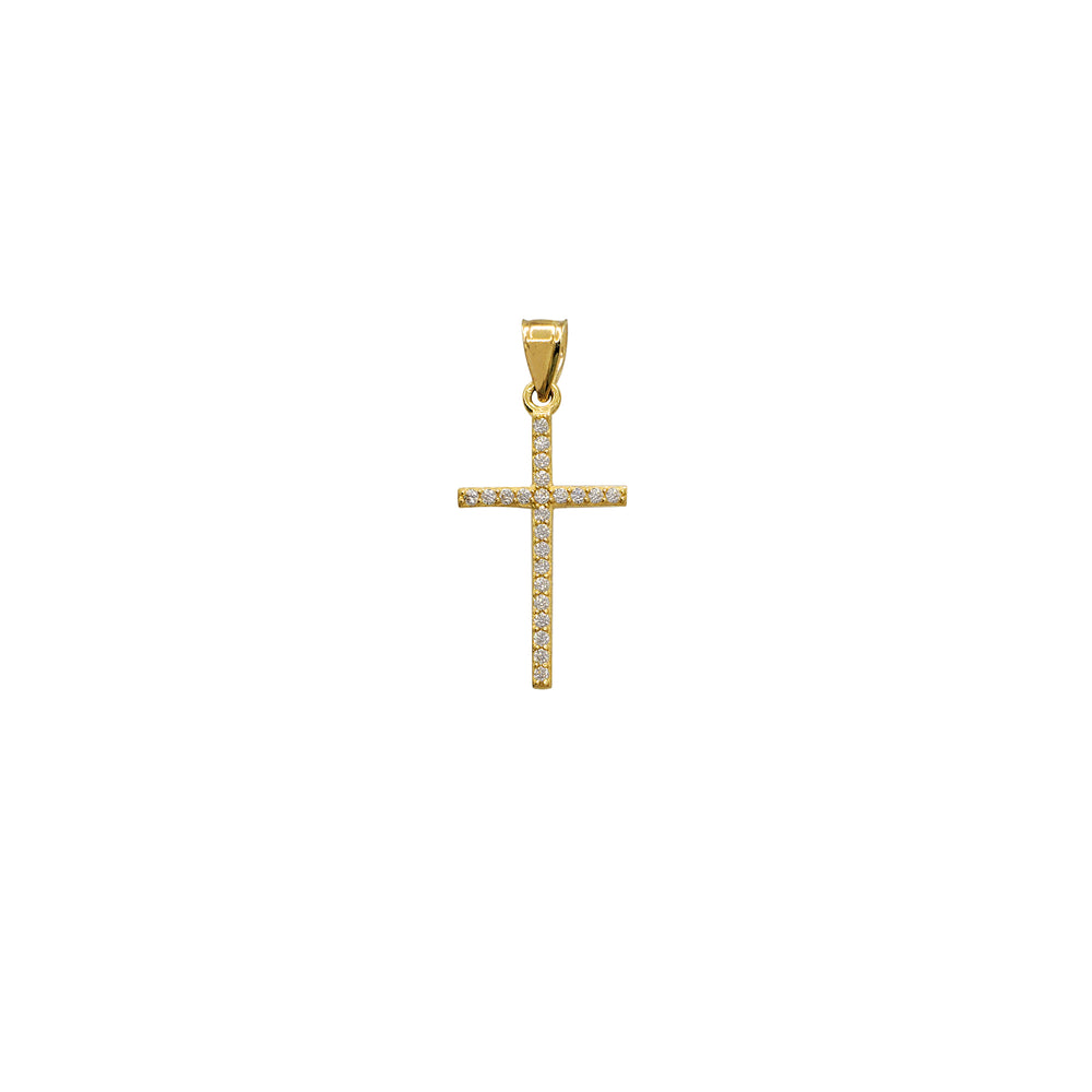 Zirconia Cross Pendant (14K)