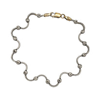 Bracelet ceangail fighe bezel daoimean (Platinum)