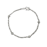 Glitter-cuts / Disco-cuts Spiga-Ball Bracelet (Platinum)