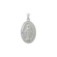 Oval Virgin Mary Pendant (Silver)