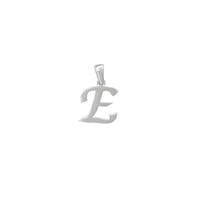 [Plain] Initial/Letter Pendant (Silver)