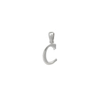 [Plain] Initial/Letter Pendant (Silver)