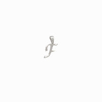 [Plain] Initial/Letter Pendant (Silver)