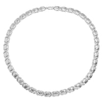 Plain XO Hugs & Kisses Fancy Necklace (Silver)