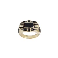Black Onyx Men Ring (14K)