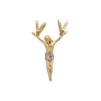 Two-Tone Crucified Jesus Pendant (18K)