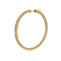 Diamond Inside-Out Hoop Earrings (14K)