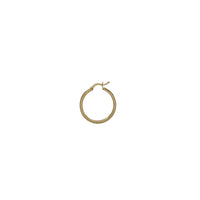 Plain Flat Hoop Earrings (14K)
