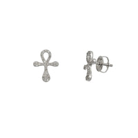 Diamond Ankh Stud Earrings (14K)