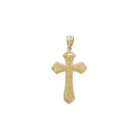 Nugget Texture Cross Pendant (14K)