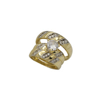 Zirconia Three Piece Set Wedding Ring (14K)
