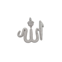 Iced-Out Allah kulons (sudrabs)