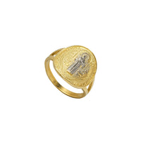 Two-Tone Saint Benedict Ring (14K)