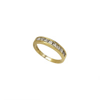 Princess-Cut Channel Set Wedding Band Ring (18K)