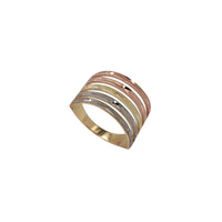 Tricolor 5-Rows Semanario Ring (14K)