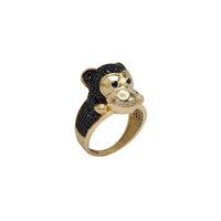 Iced-Out Monkey Ring (14K)